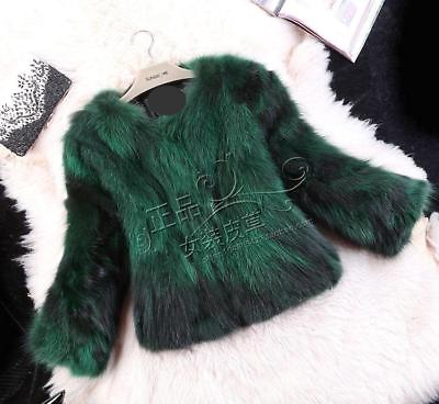 #ad Winter Real Genuine Raccoon fur warm Coat women Outwear overcoat Jacket Parka sz $119.99