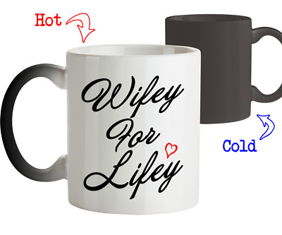 #ad Anniversary Wedding Gifts for Wife Wifey For Lifey Magic Coffee Mug $24.07