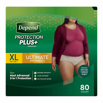 #ad Depend FIT FLEX Underwear for Women Size: XLarge 80Ct Free Shipping $60.88