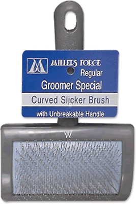 #ad Stainless Steel Pins Universal Curved Pet Slicker Brush with Plastic Handle Reg $19.65