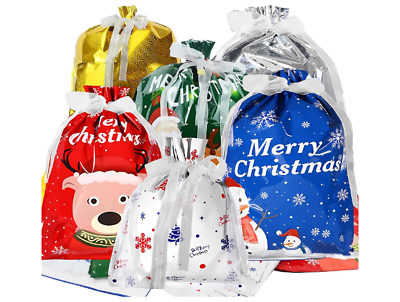 #ad Christmas Gift Bags 41 PCS For Holiday Gift Assorted Sizes Bulk Large Medium Sm $19.46