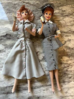#ad I Love Lucy Collection Vintage Job Switching Barbie Dolls EUC $56.99