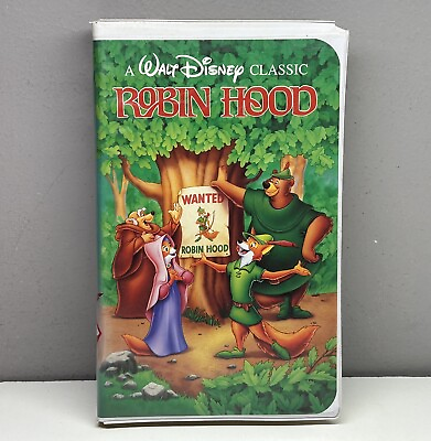 #ad Disney’s Robin Hood VHS Video Tape Black Diamond Classic BUY 2 GET 1 FREE Rare $9.99