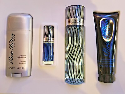 #ad #ad Paris Hilton 4 Piece Set Cologne EDT 3.4 oz for Men with Mini Deodorant Wash $59.99