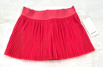 #ad Lululemon Mesh Pleats MR Mini Tennis Skirt Lip Gloss pink Mid Rise Size 10 $56.99