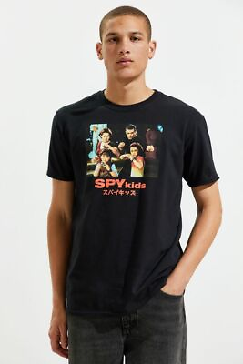 #ad Spy Kids Mens Family Photo UO Black T Shirt NWT S M $9.99