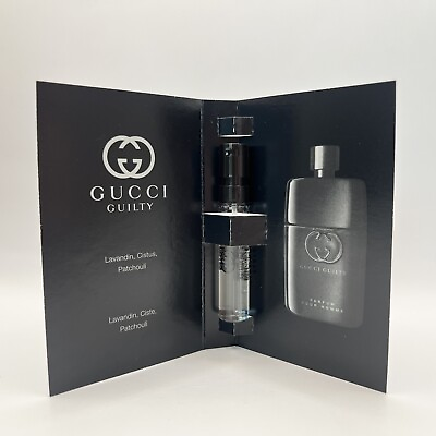 #ad Gucci Guilty Eau de Parfum EDP Pour Homme Spray .05 oz 1.5 ml New $9.95