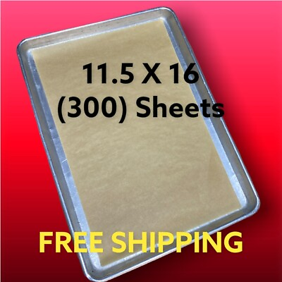Unbleached Parchment Paper Liner Sheets Pack Of 300 FAST FREE SHIPPING… $19.80