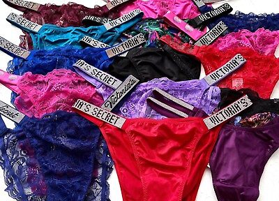 #ad Victorias Secret Nwt Very Sexy Shine Strap Bling String Bikini Panties Panty $19.99