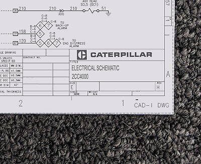 #ad Caterpillar CAT 2CC4000 Forklift Lift Truck Electrical Wiring Schematics Manual $279.30