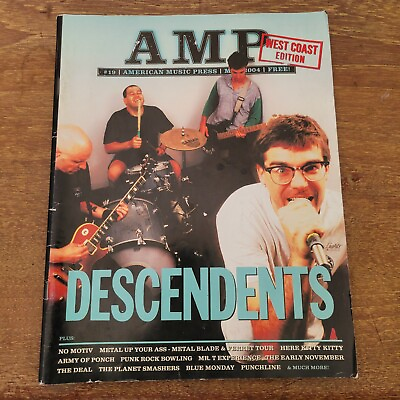 #ad AMP Magazine March 2004 Descendents Cover Alt Music Magazine $17.99