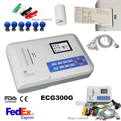 #ad CONTEC Portable 3 channel 12 lead ECG machine Electrocardiograph Software $459.00