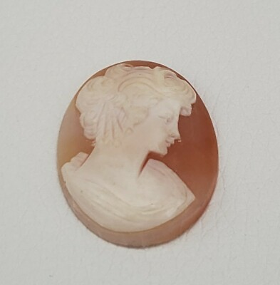 #ad VINTAGE CARVED SHELL CAMEO PORTRAIT $29.99