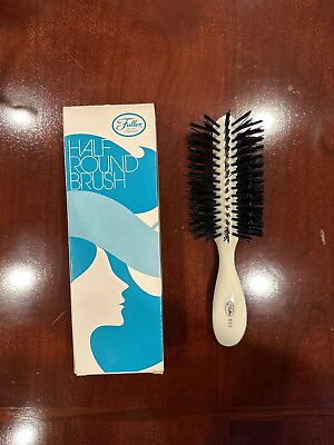 #ad NEW Vintage FULLER Brush Half Round Hairbrush #533 $27.99