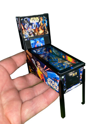 #ad Mini Replica “Star Wars” Pinball Machine Scale Model Ornament Trophy Etc. $59.99