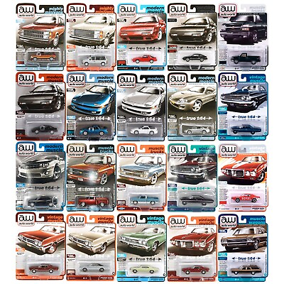 #ad Auto World Mighty MiniVans Modern Muscle Vintage 1:64 Diecast Model Car Toys $15.99