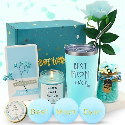 #ad Best Mom Ever Deluxe Spa Basket 9 Piece Relaxation Gift Set Ideal for Mot... $30.64