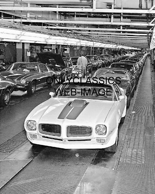 #ad 1970 FIREBIRD TRANS AM CAMARO Z 28 ASSEMBLY LINE 8X10 PHOTO HOT ROD MUSCLE CAR $14.41