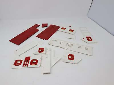 #ad USED Bachmann Plasticville O White Home w Red Shutters may be incomplete KIT $5.00