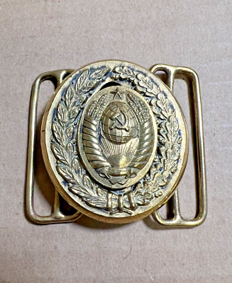 #ad Vintage Soviet Russian General#x27;s Parade Buckle #2 $25.95