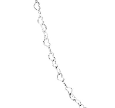 #ad #ad AUTHENTIC PANDORA SILVER NECKLACE CHAIN JOINED HEARTS NECKLACE #397961 60 23.6IN $37.59