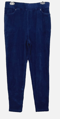 #ad Quacker Factory Knit Corduroy Leggings Blue Sz S Pull On A384110 Women CB47A $20.99