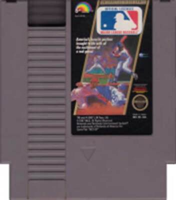 #ad Major League Baseball NES Nintendo Game $2.97