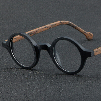 #ad Small Round 38mm Full Rim Eyeglass Frames Acetate Hand Made Glasses Optical $18.89