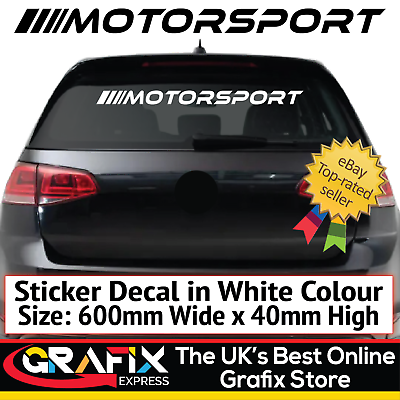#ad Motorsport Sticker Decal For Car Windscreen Window Boot Bonnet Door Sun Strip GBP 6.99