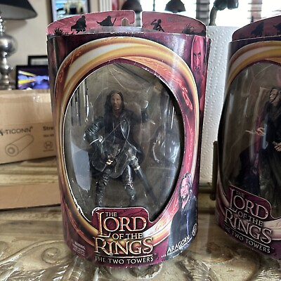 #ad Marvel Toys Lord of the Rings The Two Towers ARAGORN 2002 Action Figure $18.99