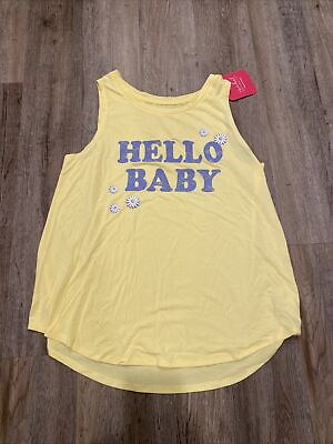 #ad Ingrid amp; Isabel Maternity Tank Top Yellow Hello Baby $6.30