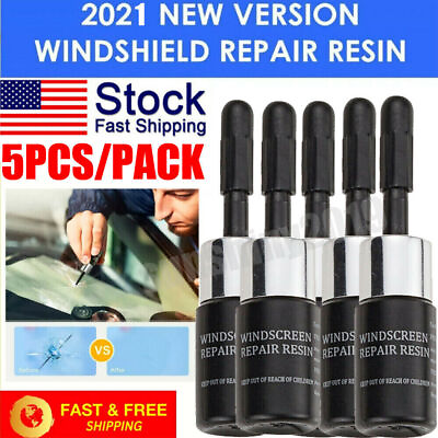 #ad 5 Pack Car Glass Nano Repair Fluid Automotive Windshield Resin Crack Glue Kit US $9.99