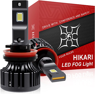 #ad Hikari 2023 20000LM H11 H8 H9 LED Bulbs 45W Upgraded Core 12 LED High Lumens $51.60