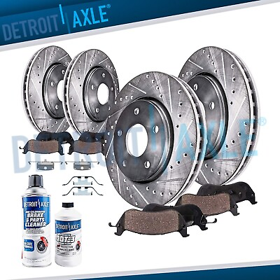 #ad Front amp; Rear Drilled Rotors Brake Pads for BMW 335i xDrive 335d 335is X1 335xi $285.63