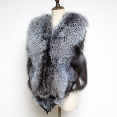 #ad Fashion Women Real Fur Vest Warm Soft Sleeveless Jackets Outerwear Streetwear $208.81