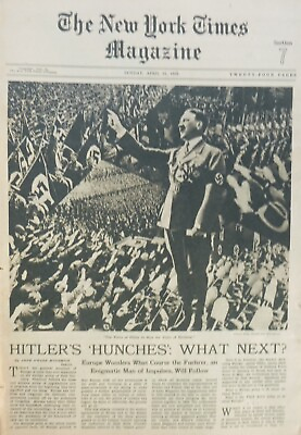 #ad 1935 April 21 HITLER EUROPE STATES MARK TWAIN CT VA MRS GREENWAY CCC NY Times $26.46