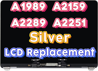 #ad NEW Silver For MacBook Pro 13” A2159 2019 Full LCD LED Screen Display Assembly $189.00