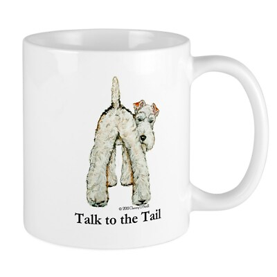 #ad CafePress Wire Fox Terrier Tail WFT Mug 11 oz Ceramic Mug 540370664 $14.99