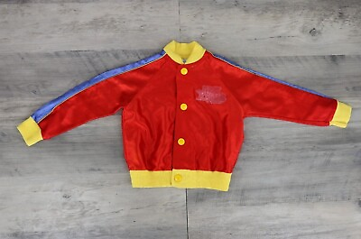 #ad Donmoor Perma Press Vintage Little Kids Polyester Varsity Jacket 3T Red Yellow $29.99