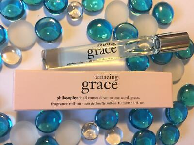 #ad PHILOSOPHY Amazing Grace EDT Roll on Rollerball .33oz 10mL Womens Perfume in Box $18.44