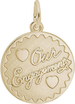 #ad 10K or 14K Gold Our Engagement Charm by Rembrandt $385.00