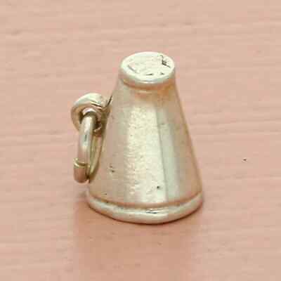 #ad ❗️CLEARANCE❗️vintage sterling silver 3d cheer megaphone charm $14.40