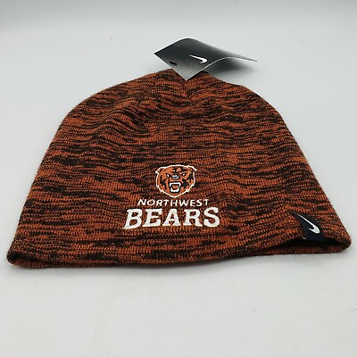 #ad Nike Northwest Bears Unisex Adult Beanie Orange Black Hat Cap $9.97