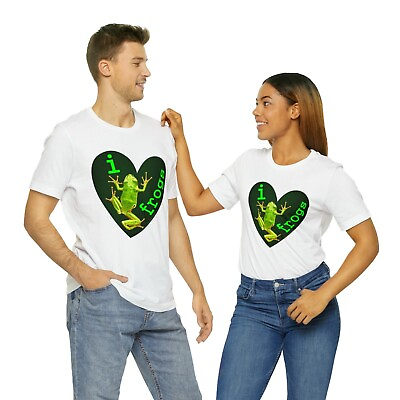 #ad I LOVE FROGS Amphibian Wildlife Nature Unique Men Unisex Tee Shirt T shirt F S $25.00