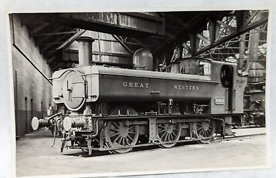 #ad RPPC Real Photo Postcard Steam Locomotive Great Western Train Engine #6404 Museu $19.90