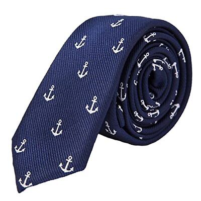 #ad 4 PACKS Mens Slim Tie 2 inch Wide Fashion Textured Skinny neckties for Anchor $14.97