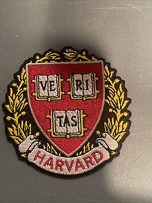 #ad Harvard University Vintage Embroidered Iron On Patch App 3” $6.59