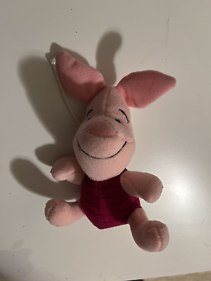 #ad Vintage 1997 Disney Winnie The Pooh Piglet Plush Doll Mattel Stuffed Animal $17.11