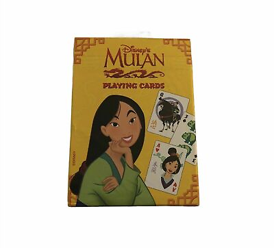 #ad New Rare Disney Mulan Playing Cards Standard Card Deck No 485 Sealed Made in USA $9.34