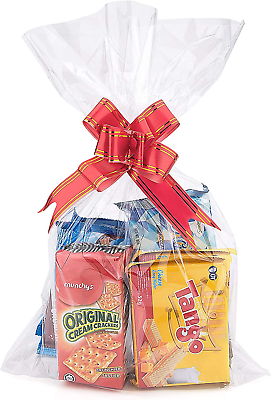 #ad #ad Clear Basket Bags 25 Pack Large Cellophane Wrap for Baskets and Gifts 12X18 Inc $15.73